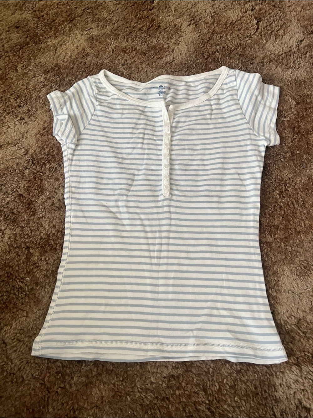 Brandy Melville Button up Henley Tee